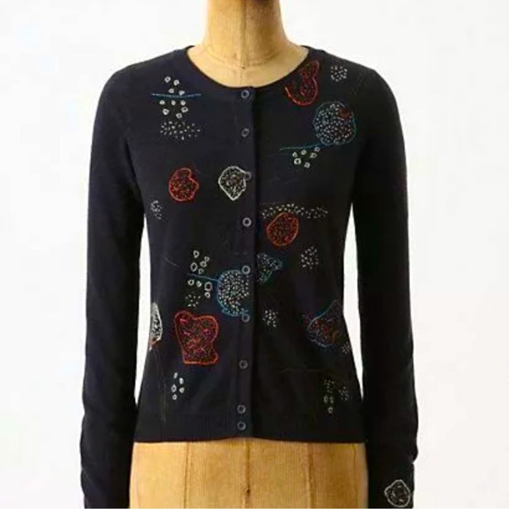 Anthropologie Windswept Cardigan by Jane Wheeler Size M